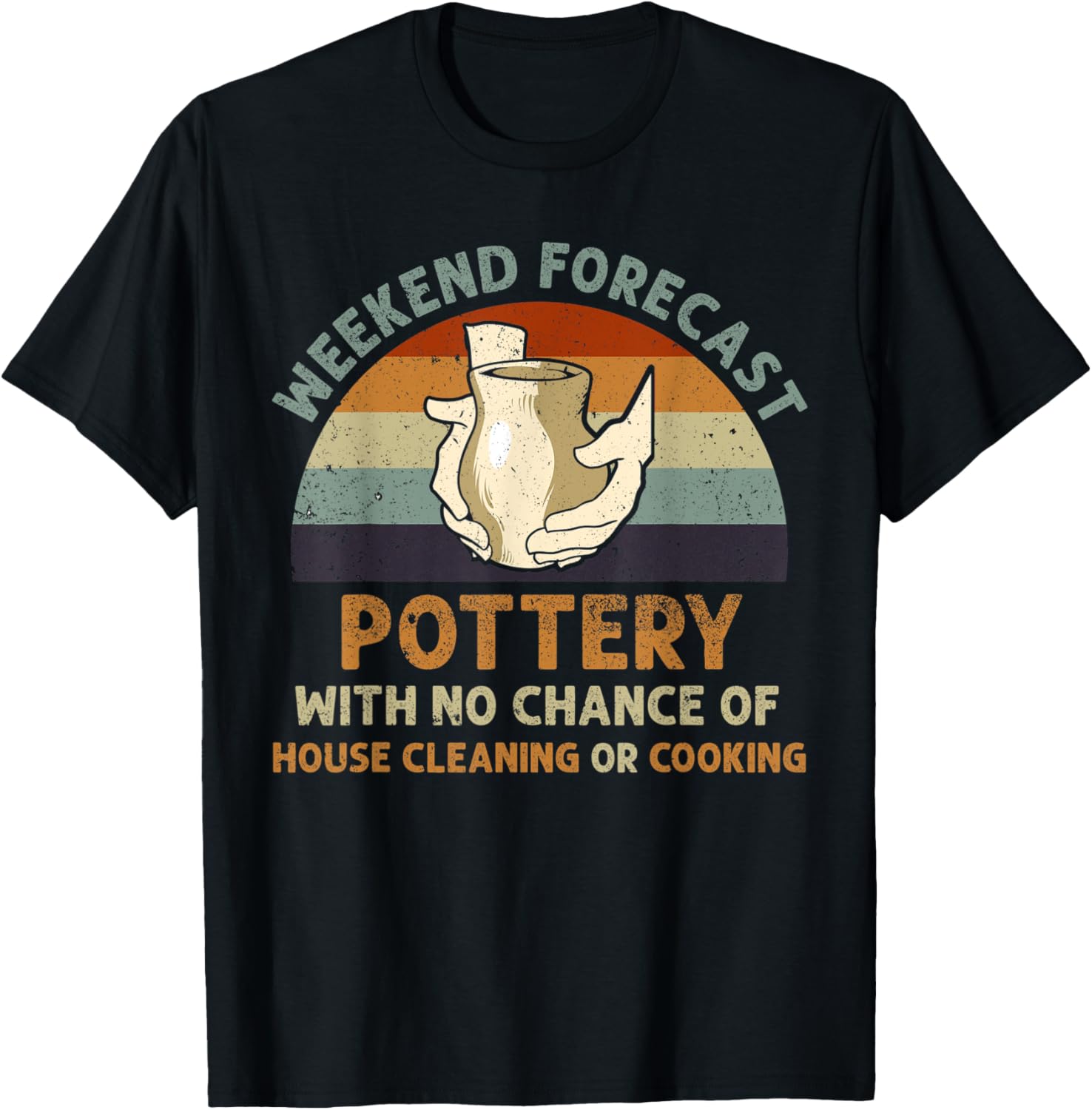 Weekend Forecast Pottery Art Maker Support Ceramic Artist Apparel | High Search Volume | Must-Have Style