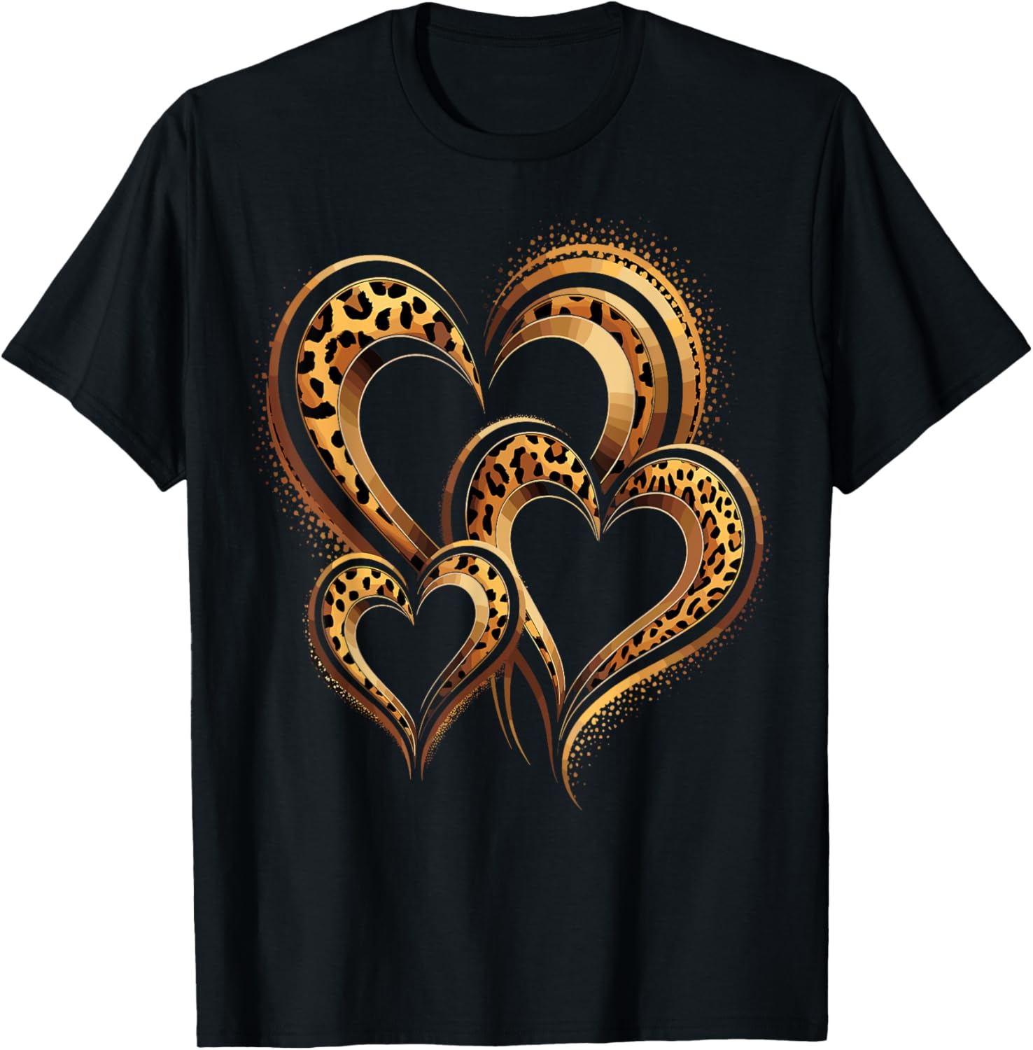 Hearts Print Love Leopard Cheetah Apparel Trending US Hot Right Now