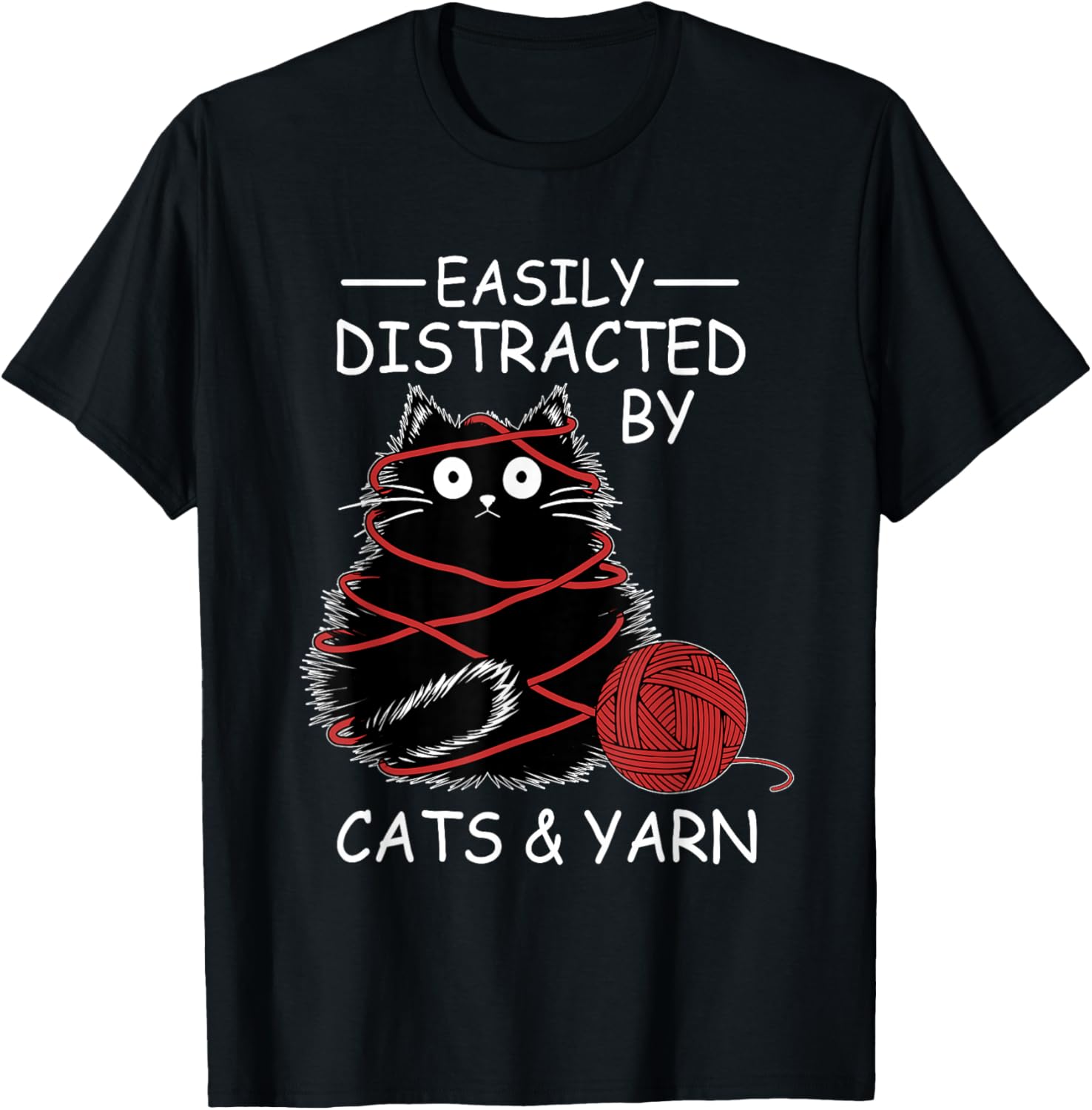 Easily Distracted By Cats And Yarn Kitten Lover Crochet Yarn Supply | High Search Volume | High CTR Title
