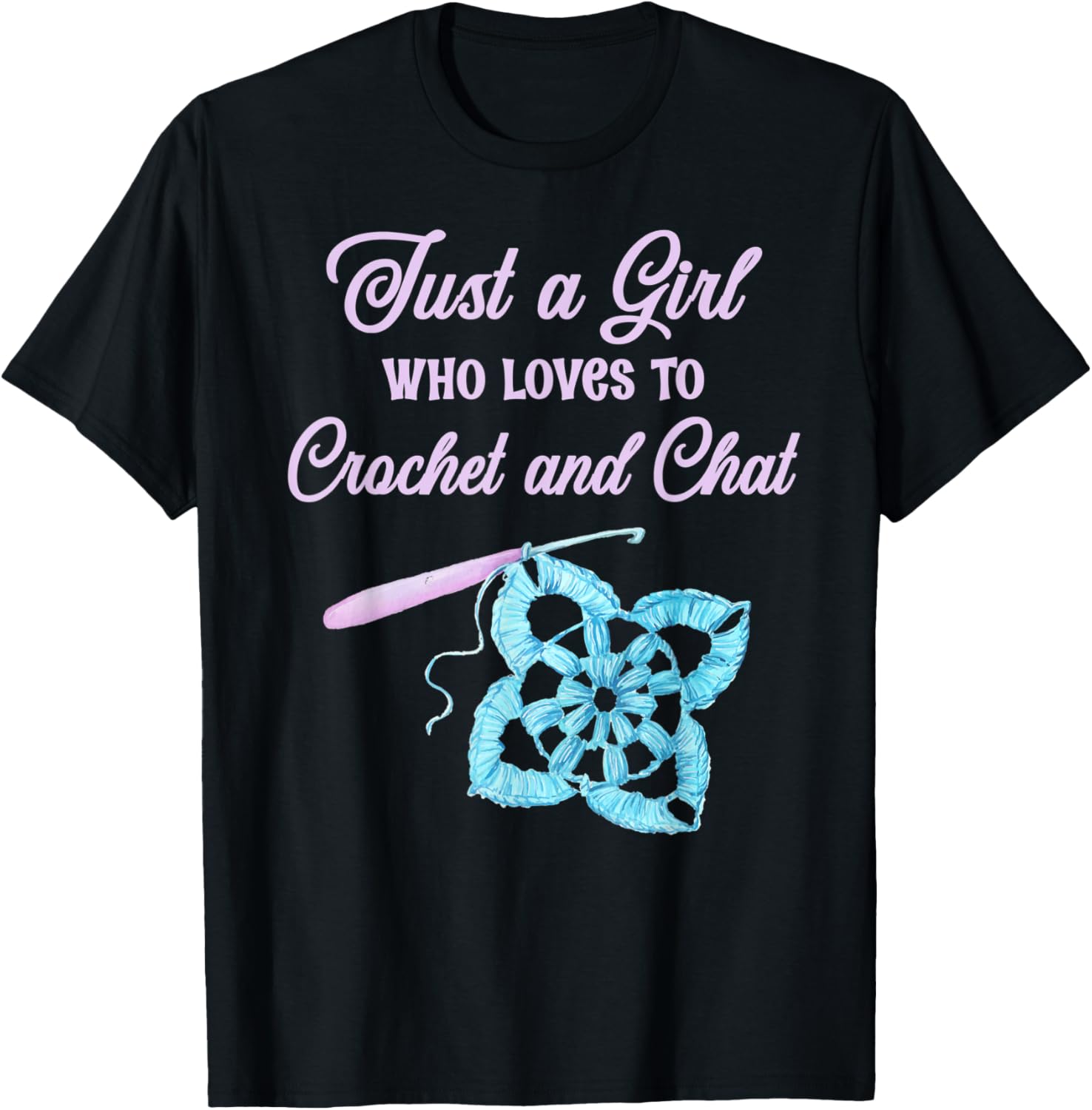 Just a Girl Loves to Crochet Talking Chat Wool Yarn Yarn Supply | Top Rated | Best Seller Choice
