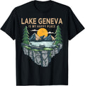 Fishing Boating Camping - My Happy Place Lake Geneva Apparel | Trending 2025 | High CTR Boost