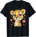 Cute Cheetah With Hearts I Cheetah Apparel High Search Demand Best Seller Look