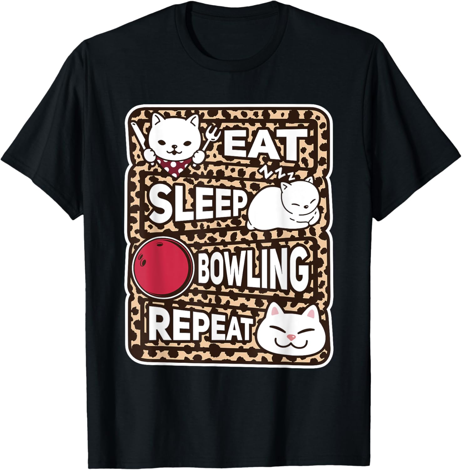 Eat Sleep Bowling Repeat Boys Girl Kids Bowling Lover Outfit Apparel Viral TikTok Find Everyday Wear