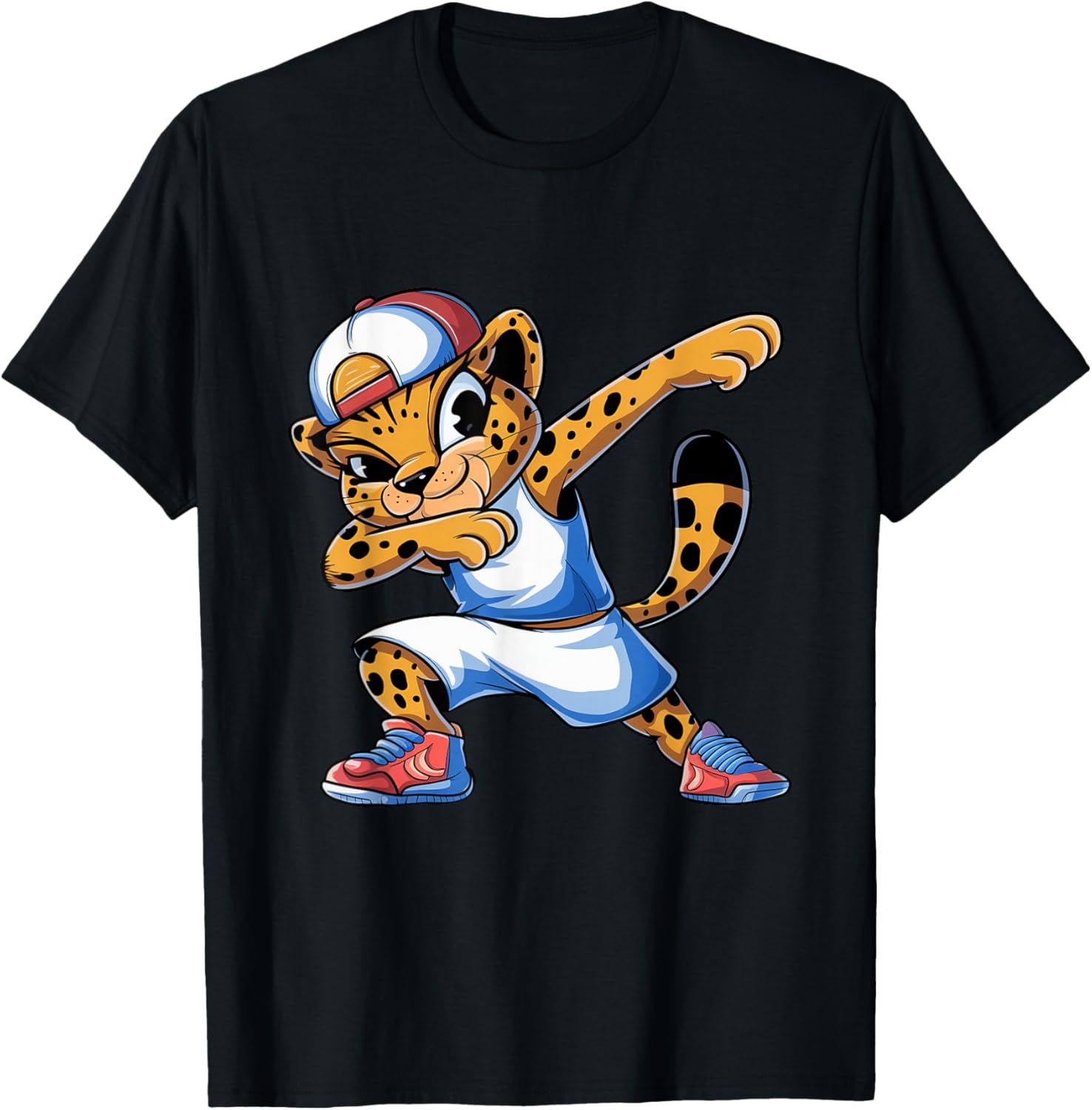 Cool Dabbing Cheetah Funny Leopard Hip Hop Style Apparel Viral TikTok Find US Top Pick