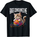 Rage Consumes Me Funny Cute Kitten With Yarn Yarn Supply | High Search Volume | Customer Favorite