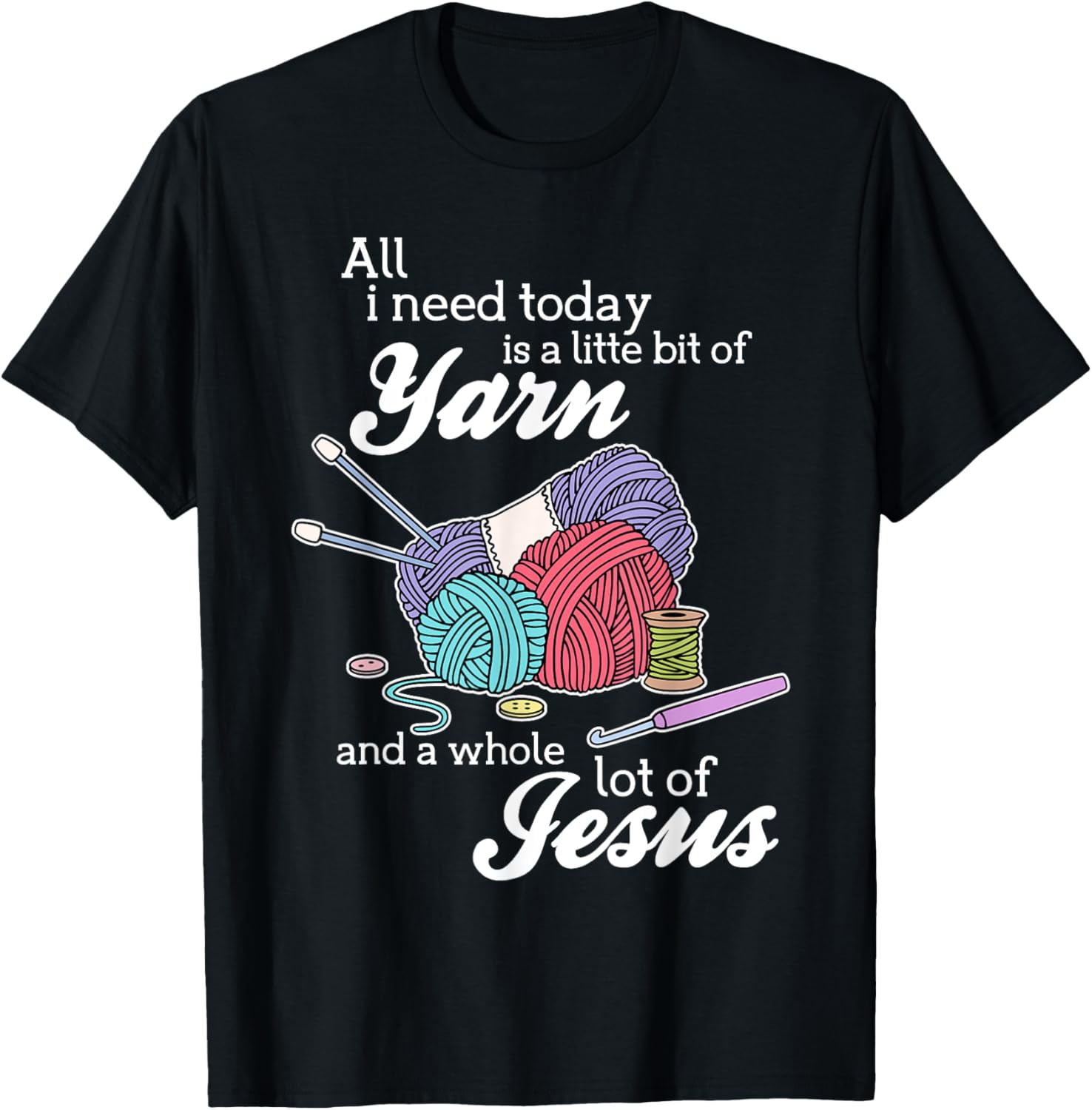 Jesus And Yarn Crocheting Knitting Shirts Gifts For Women T-Shirt | Premium Quality | High CTR Title