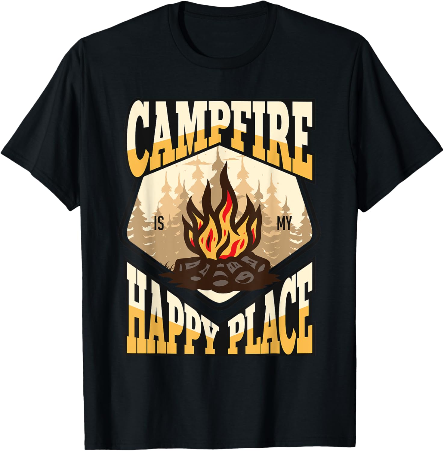 Camping -Campfire Happy-Place Apparel | High Search Volume | Customer Favorite