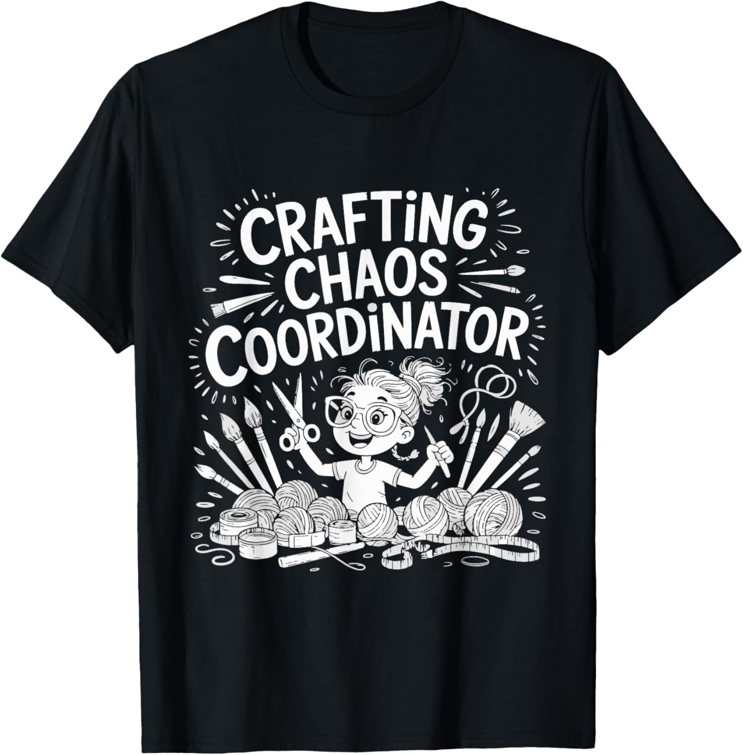 Crafting Chaos Coordinator Yarn Crochet DIY Humor Yarn Supply | High Search Volume | Perfect for Crafters