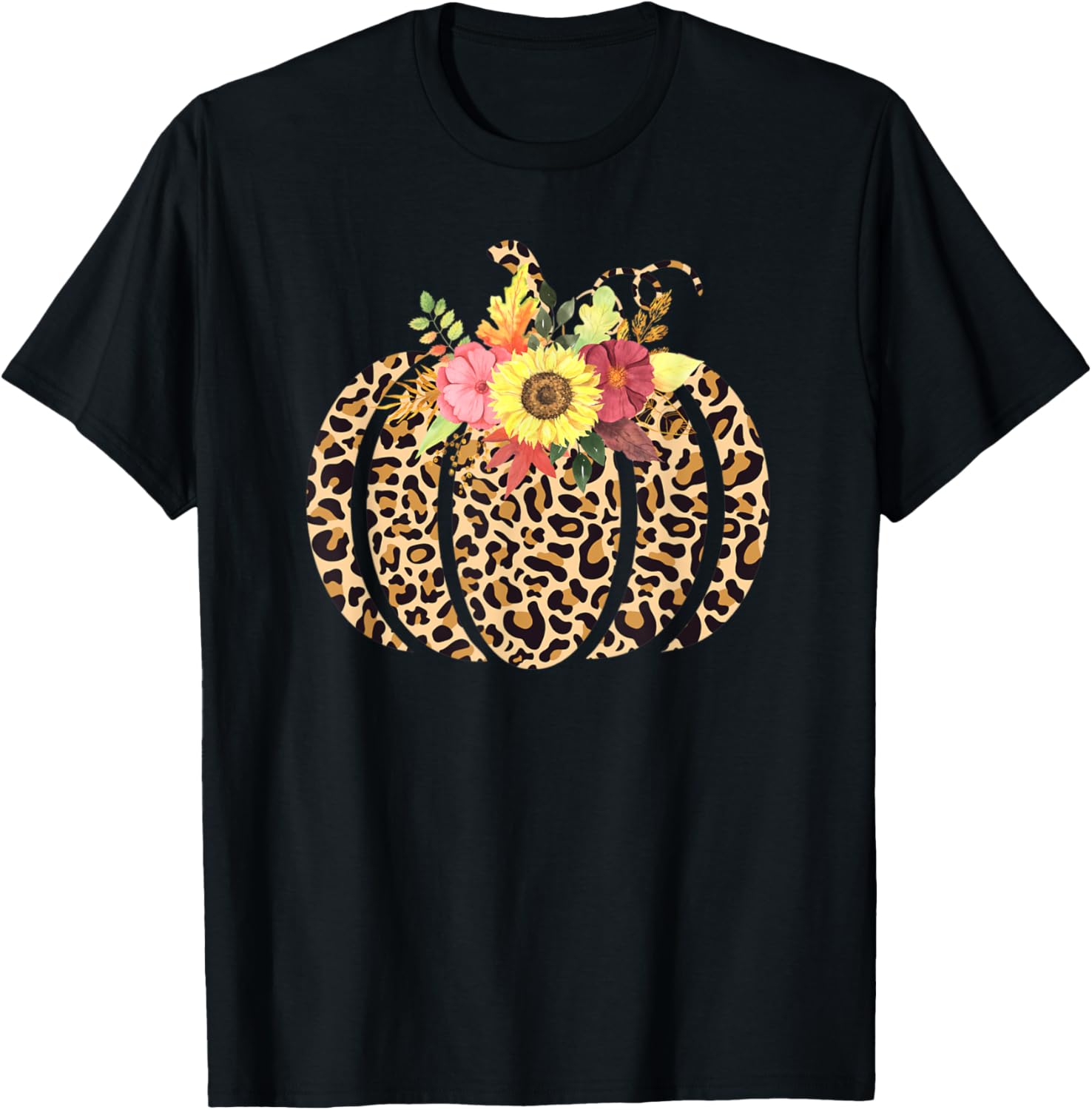Halloween Pumpkin Hello Fall Plaid Leopard Cheetah Print Apparel Trending US Fan Favorite