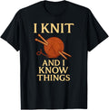I Knit and I Know Things u2013 Funny Yarn Lover Knitting Quote Yarn Supply | High Search Volume | Customer Favorite
