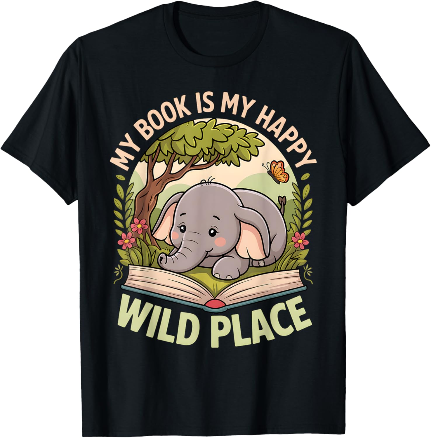 Wild Place Wild learning Elephant Book Reader Kids Apparel | US Viral Pick | Top Rated Comfort