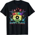 Music Is My Happy Place Inspiring Music Novelty Gifts Apparel | Premium Quality | Customer Favorite