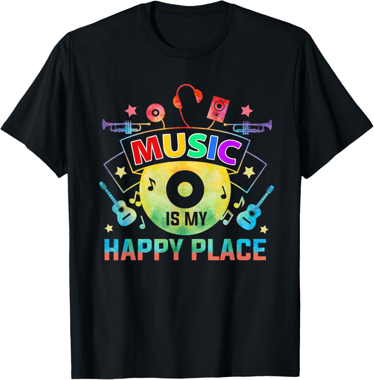 Music Is My Happy Place Inspiring Music Novelty Gifts Apparel | Premium Quality | Customer Favorite