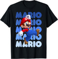 Super Mario Maker Vintage Mario Blue Name Stack Poster Apparel | Trending 2025 | Must-Have Style