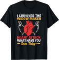 Funny Heart Attack Survivor I Survived The Widow Maker Apparel | US Viral Style | Perfect Gift Idea