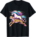 Unicorn Riding Cheetah Boys Girls Men Women Kids Rainbow Apparel Comfort Fit Everyday Wear