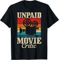 Unpaid Movie Critic Vintage Film Camera Filmmaker Funny Gift Apparel | High Search Volume | Must-Have Style