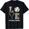 Baseball Love Michael Hobbs Prospect Baseball Fan Gear Apparel | Perfect Gift Idea