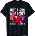 Just A Girl Who Loves Michael Harris Atlanta MLBPA Apparel | Everyday Casual Wear