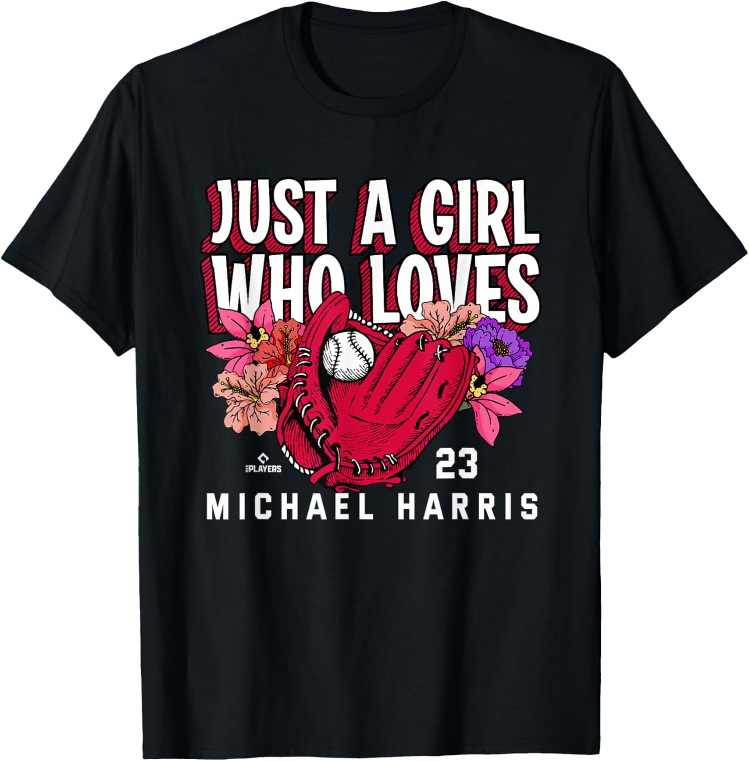 Just A Girl Who Loves Michael Harris Atlanta MLBPA Apparel | Everyday Casual Wear
