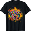 Cheetahs Face Color Splashes Clothes Outfit Gift Cheetah Apparel Streetwear Style US Top Pick
