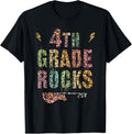 4th Grade ROCKS Teacher Student Star Crew FOURTH Grader Is T Shirt for Men Women Kids T Shirt Premium Print Everyday Wea