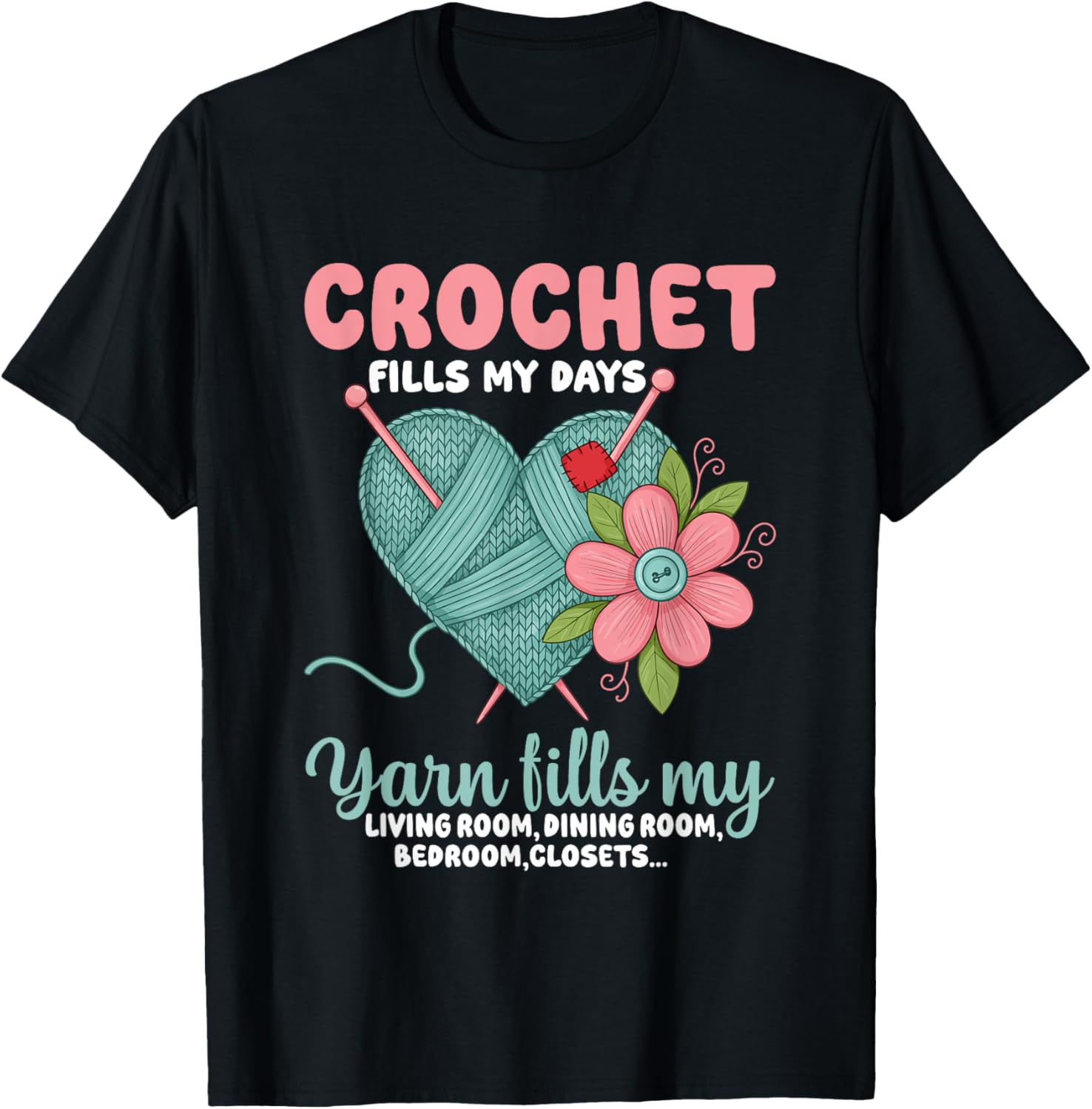 Crochet Fills My Days Yarn Fills My Life Yarn Supply | Viral US Pick | Customer Favorite