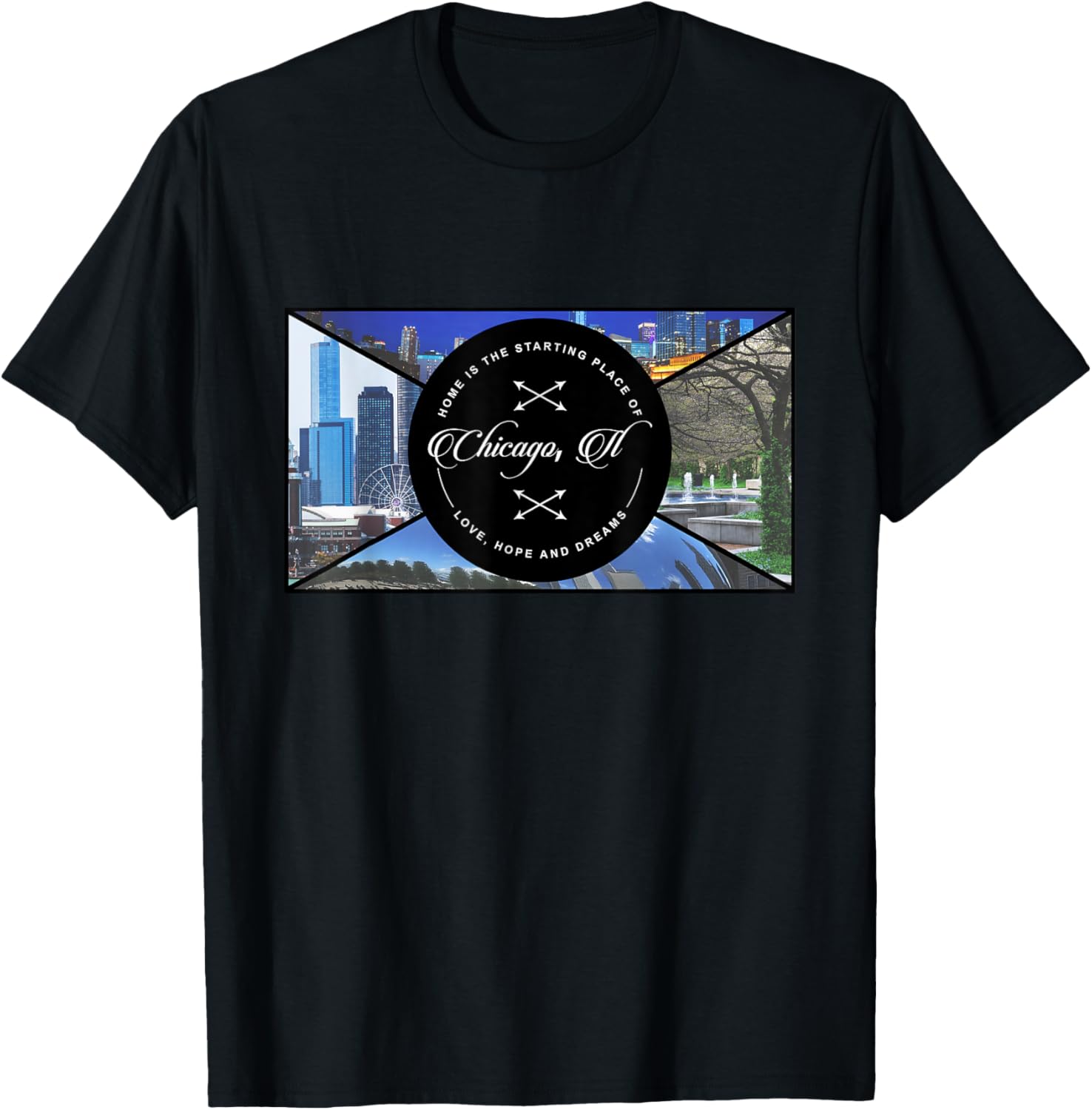 Chicago Illinois T-Shirt A Place Of Love Hope And Dreams T-Shirt | Google Shopping Optimized | Aesthetic Casual Look