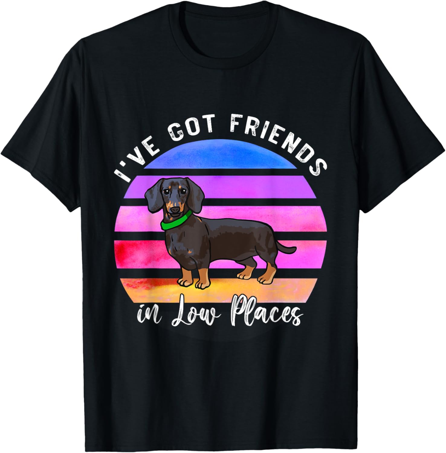 I've Got Friends In Low Places Dachshund Dog T-Shirt for Men Women Kids T-Shirt | Trending 2025 | Aesthetic Casual Look