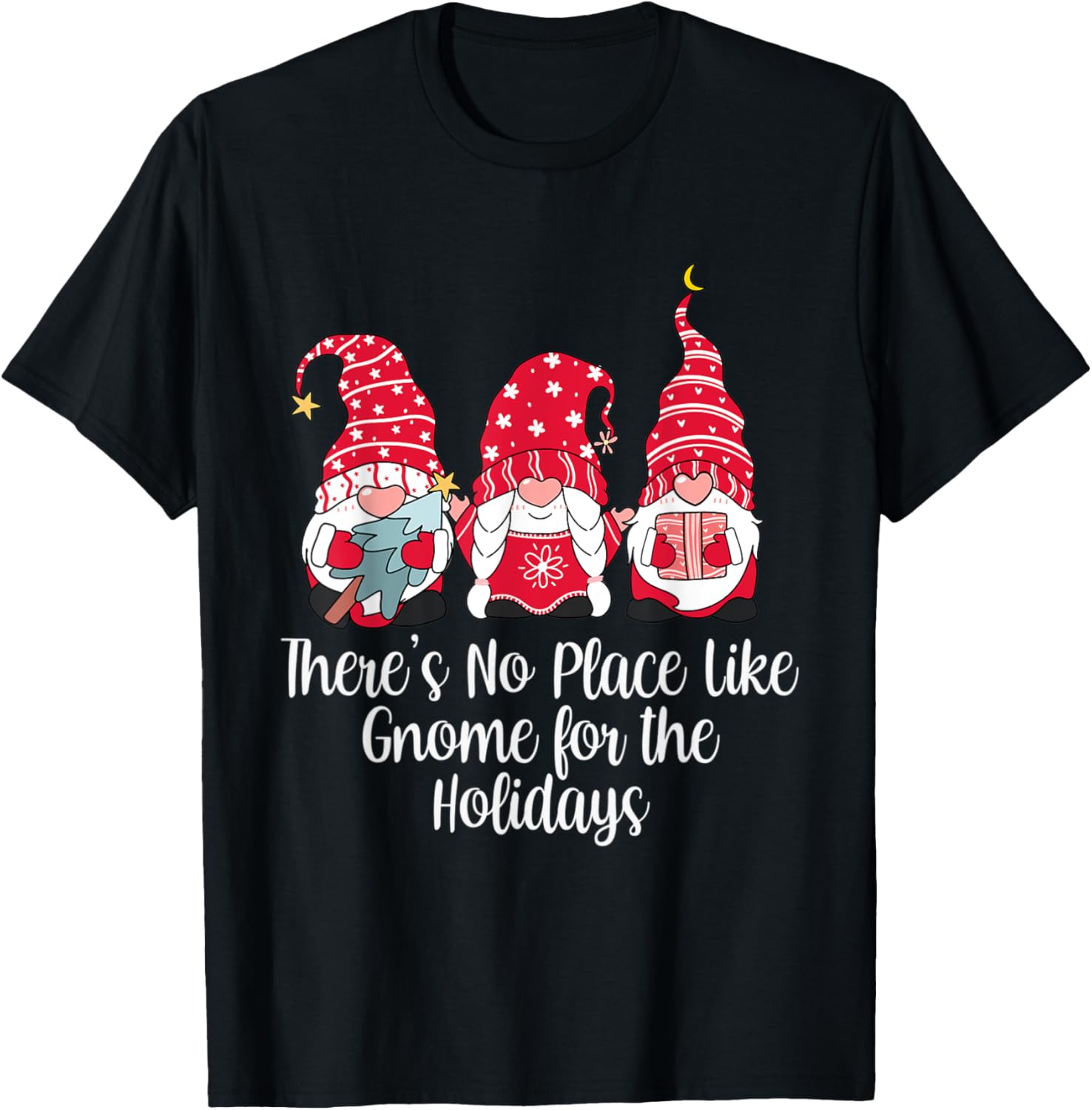 There's No Place Like Gnome for The Holidays Christmas Gnome Apparel | US Viral Pick | Aesthetic Casual Look