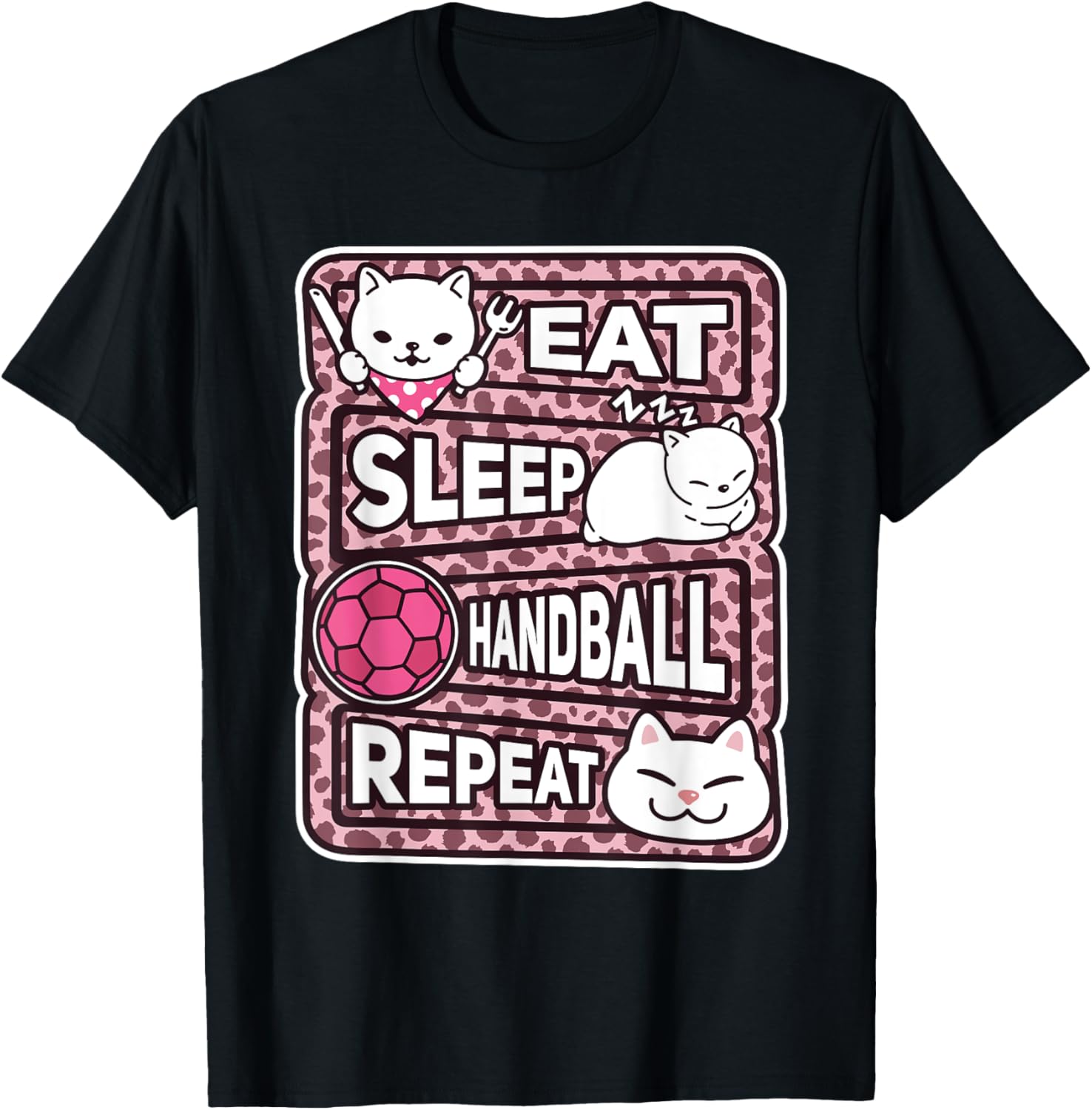 Eat Sleep Handball Repeat Girl Boy Kid Handball Lover Outfit Apparel Trending US Best Seller Look