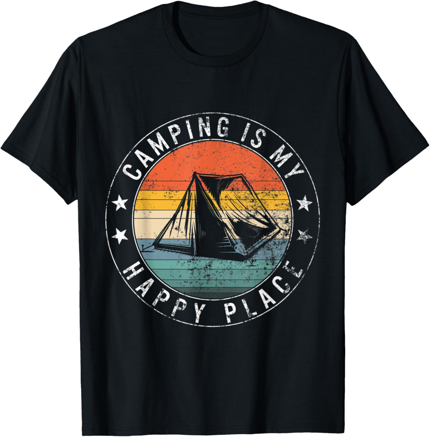 Camping Is My Happiest Place Hiking Buddie Family Campers Apparel | Top Conversion Title | High CTR Boost