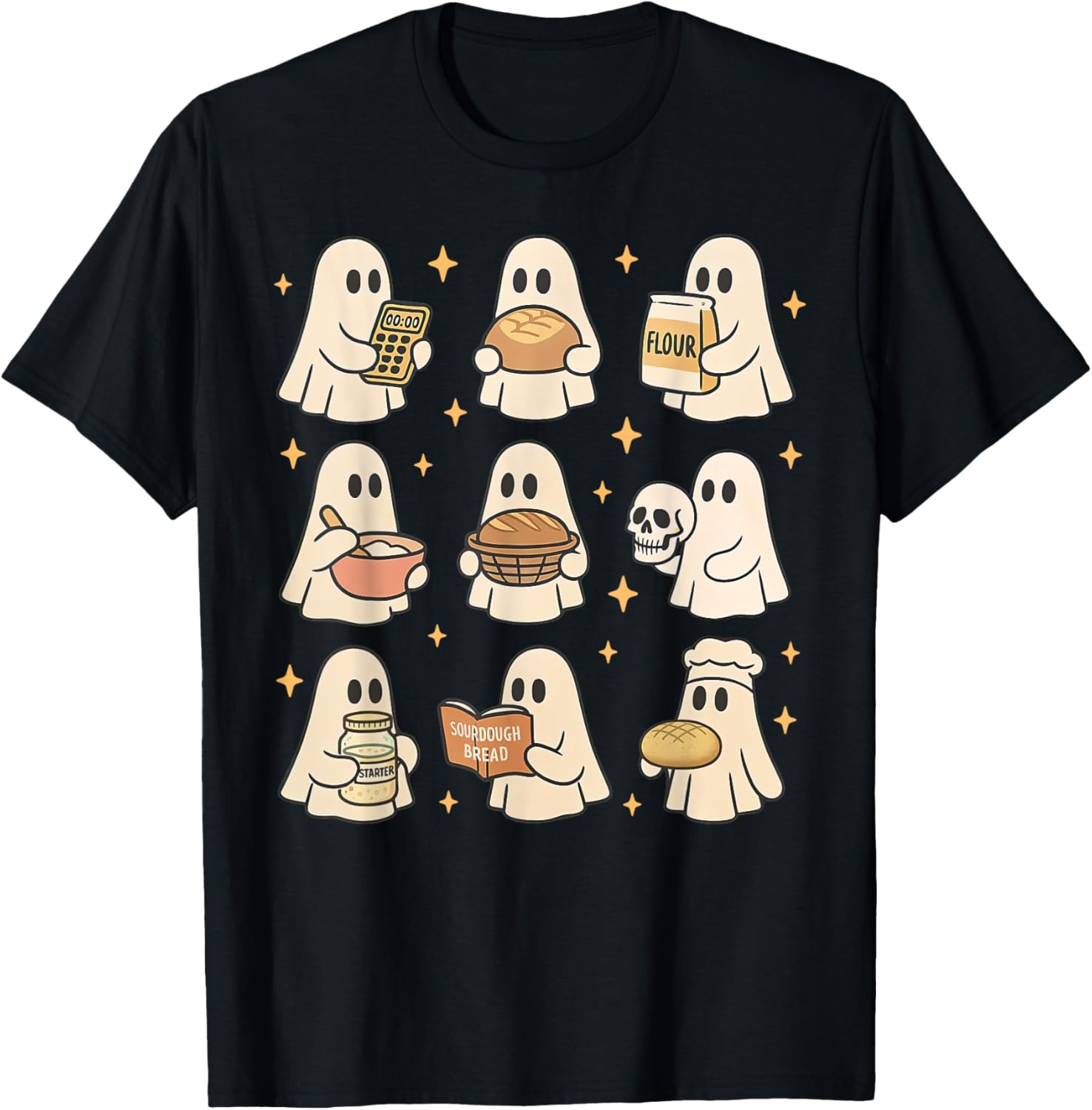 Sourdough Bread Halloween Cute Ghost Homemaker Baking Baker Apparel | Trending 2025 | Aesthetic Fit