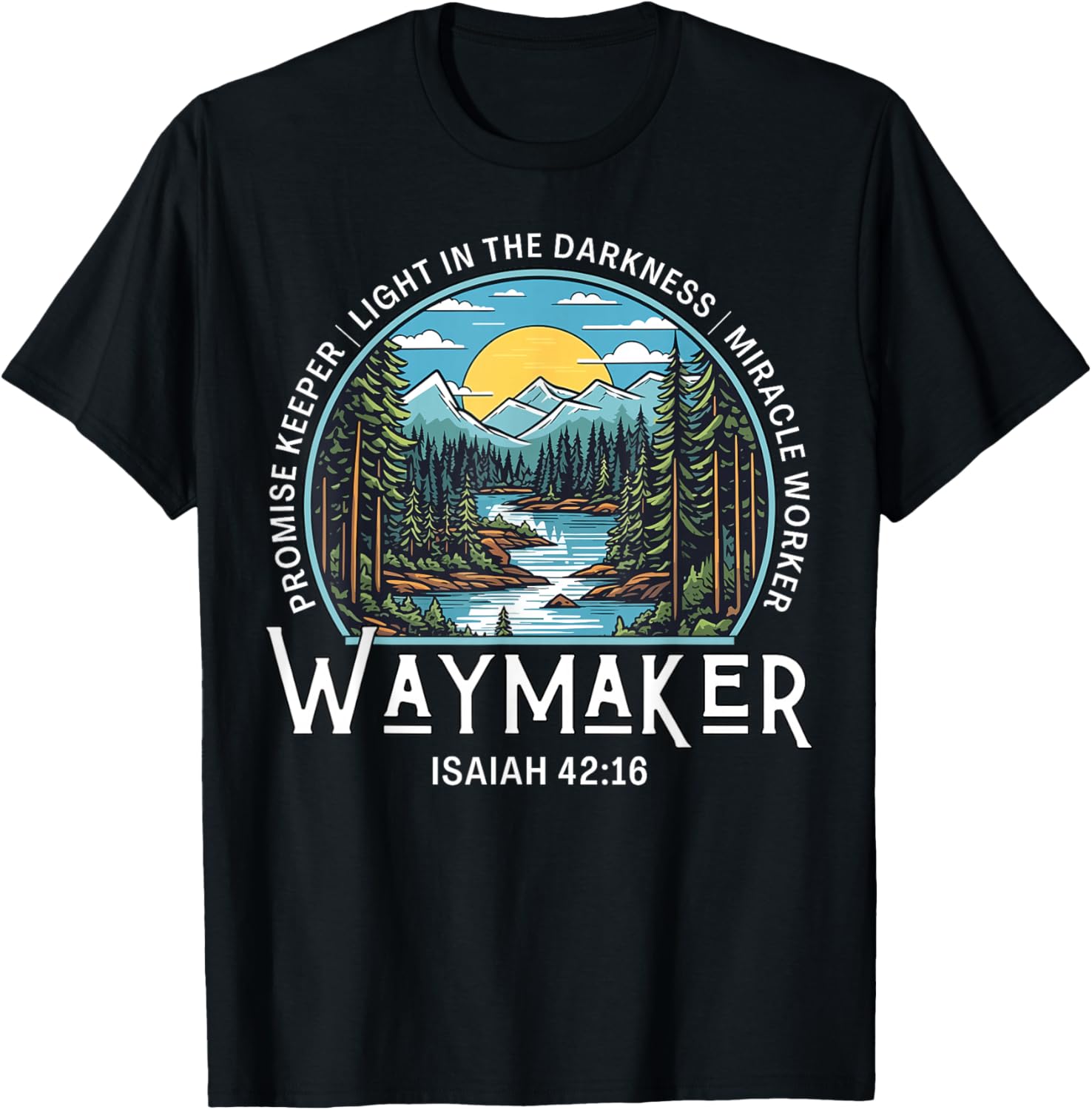 Waymaker Promise Keeper Miracle Worker Christian Bible Verse Apparel | Best Seller Pick | Comfort Daily Wear