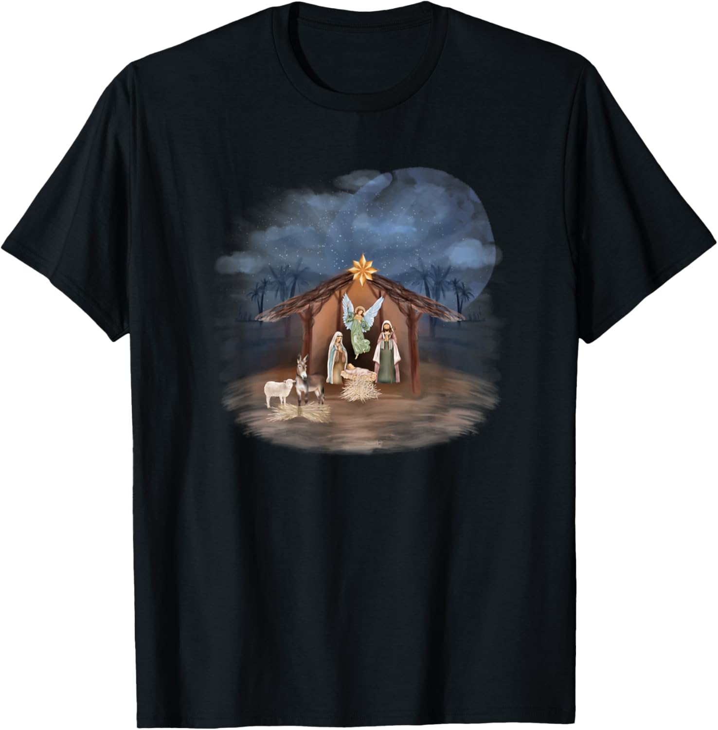 Christian Nativity Scene Jesus Christ Birth Place Holy Night Apparel | Premium Quality | High CTR Boost