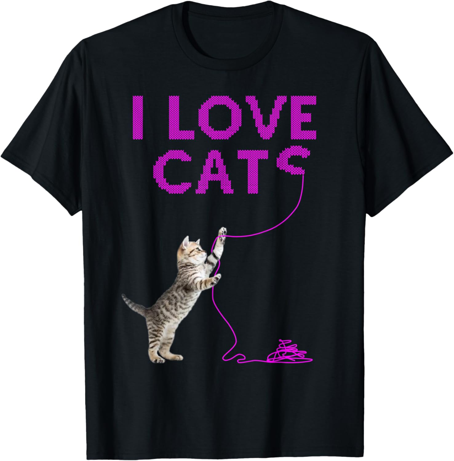 I LOVE CATS - Gift Idea Saying Knitting Crochet Wool Yarn Yarn Supply | High Search Volume | Customer Favorite