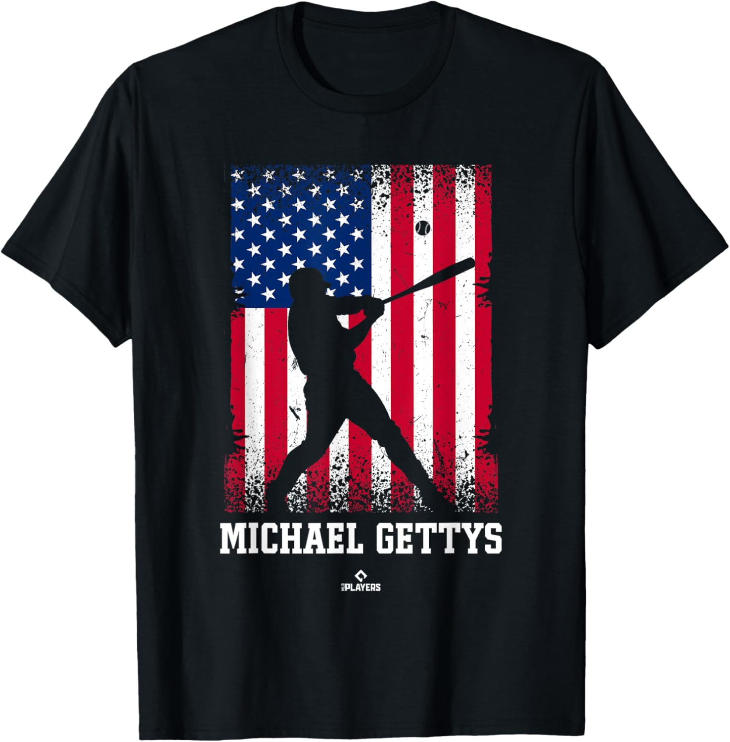 American Flag Swing Michael Gettys Prospect Baseball Fan Apparel | Everyday Casual Wear
