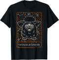 Furby Halloween Celestial Tarot Card Trouble Maker Outline Apparel | High Search Volume | Aesthetic Fit