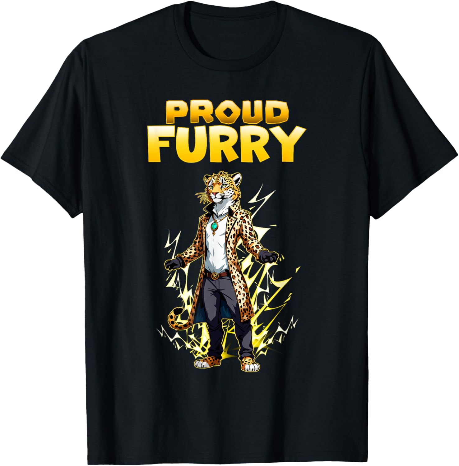 Proud Furry I Fursona Furries I Cheetah Cosplay Fandom Apparel Premium Print Hot Right Now
