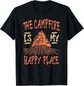 Camping Camper Campfire Is My Happy Place Apparel | Trending 2025 | Aesthetic Casual Look