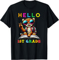 Hello First Grade Cheetah Lover Back to School Kids Teacher Apparel Comfort Fit Hot Right Now