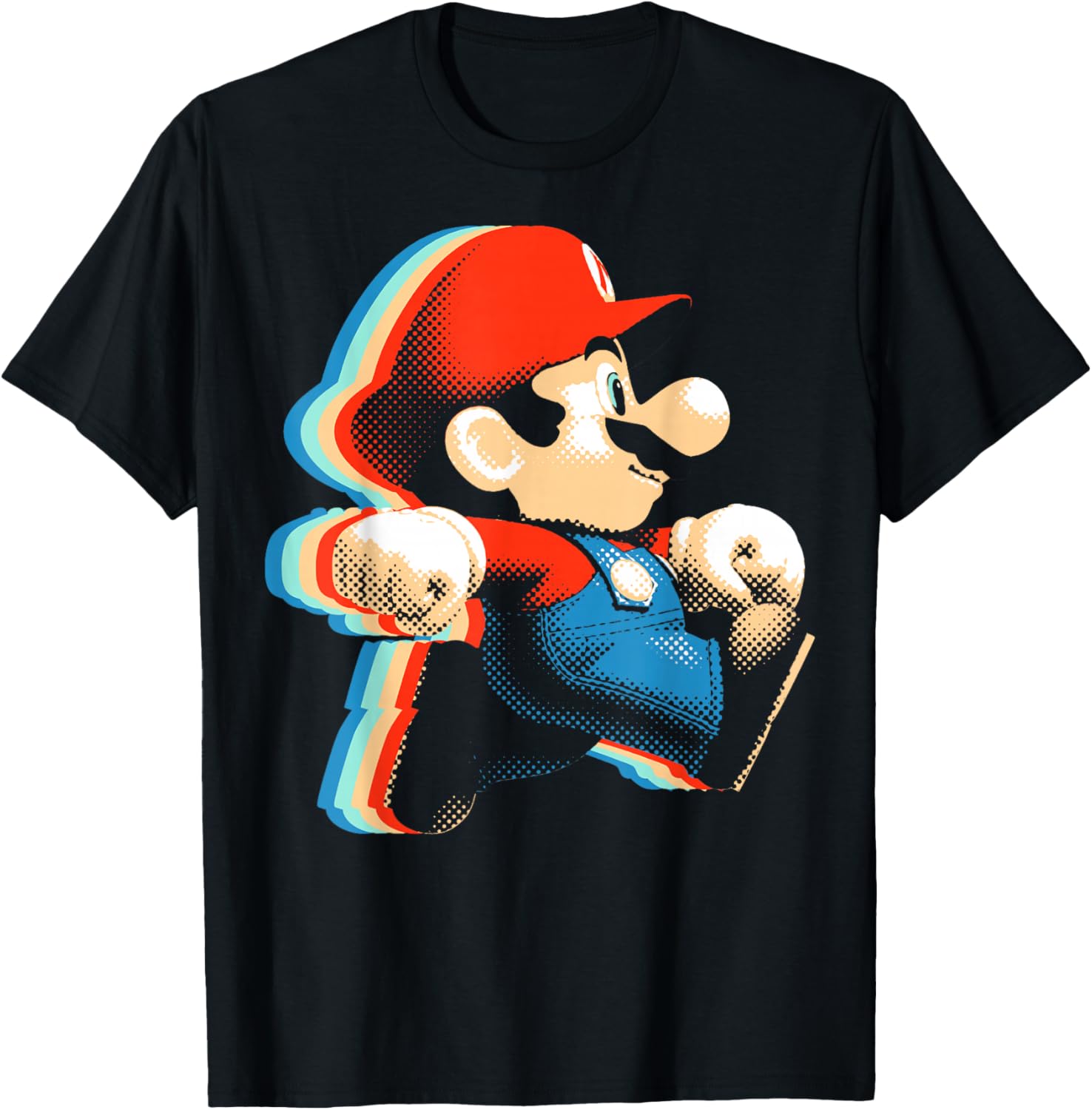 Super Mario Maker Rainbow Glitch Vintage Mario Run Poster Apparel | Trending 2025 | Must-Have Style