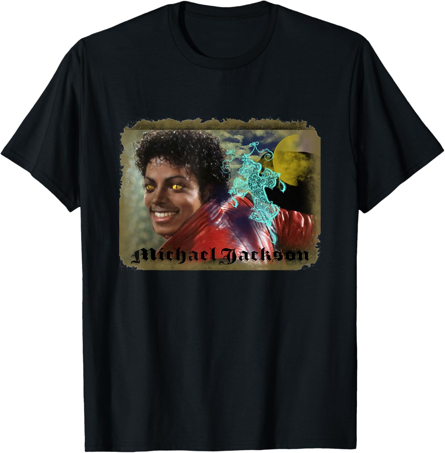The King of POP MJ-069 Thriller Unisex-Kids Black Cartoon Pattern Apparel | Perfect Gift Idea
