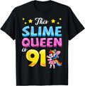 Slime Queen 91st Birthday Crafter Sensory Play Squish Maker Apparel | Premium Quality | Aesthetic Fit