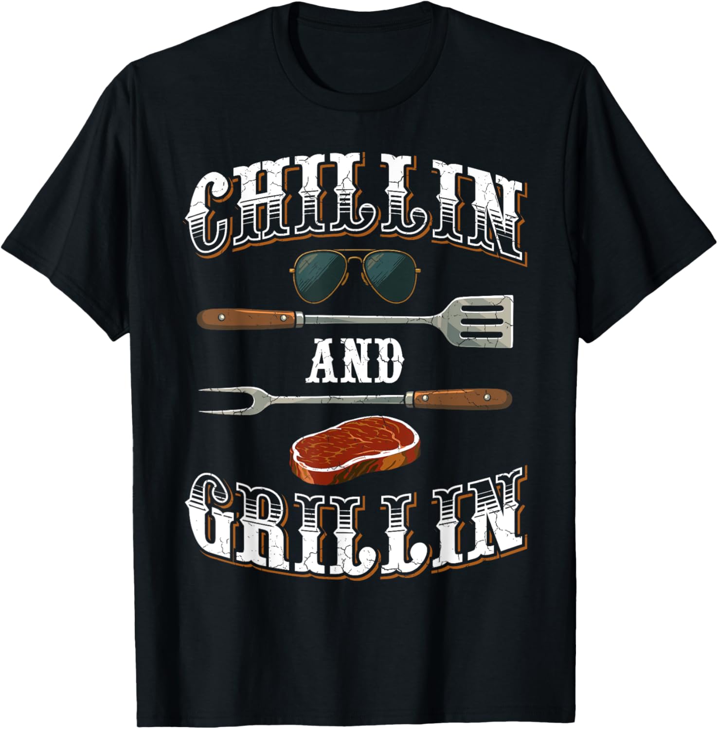 Chillin And Grillin Barbecue Grilling BBQ Barbecue Lover Apparel | Best Seller Pick | Comfort Daily Wear