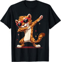 Funny Dabbing Cheetah Jungle Cat Dance Animal Print Boys Apparel Trending US US Top Pick