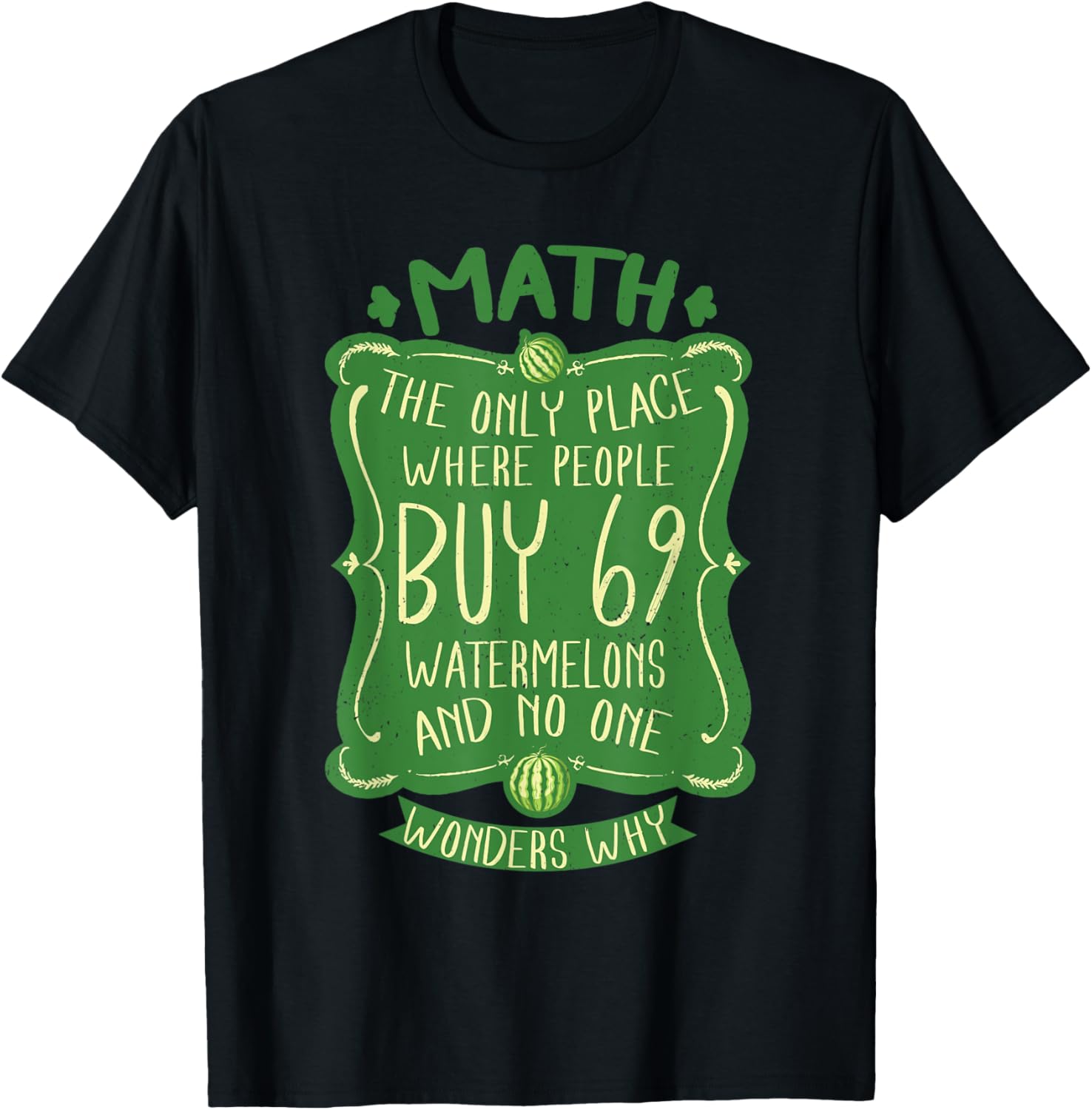 Math The Only Place Where People Buy 69 Watermelons Apparel | Google Shopping Optimized | High CTR Boost