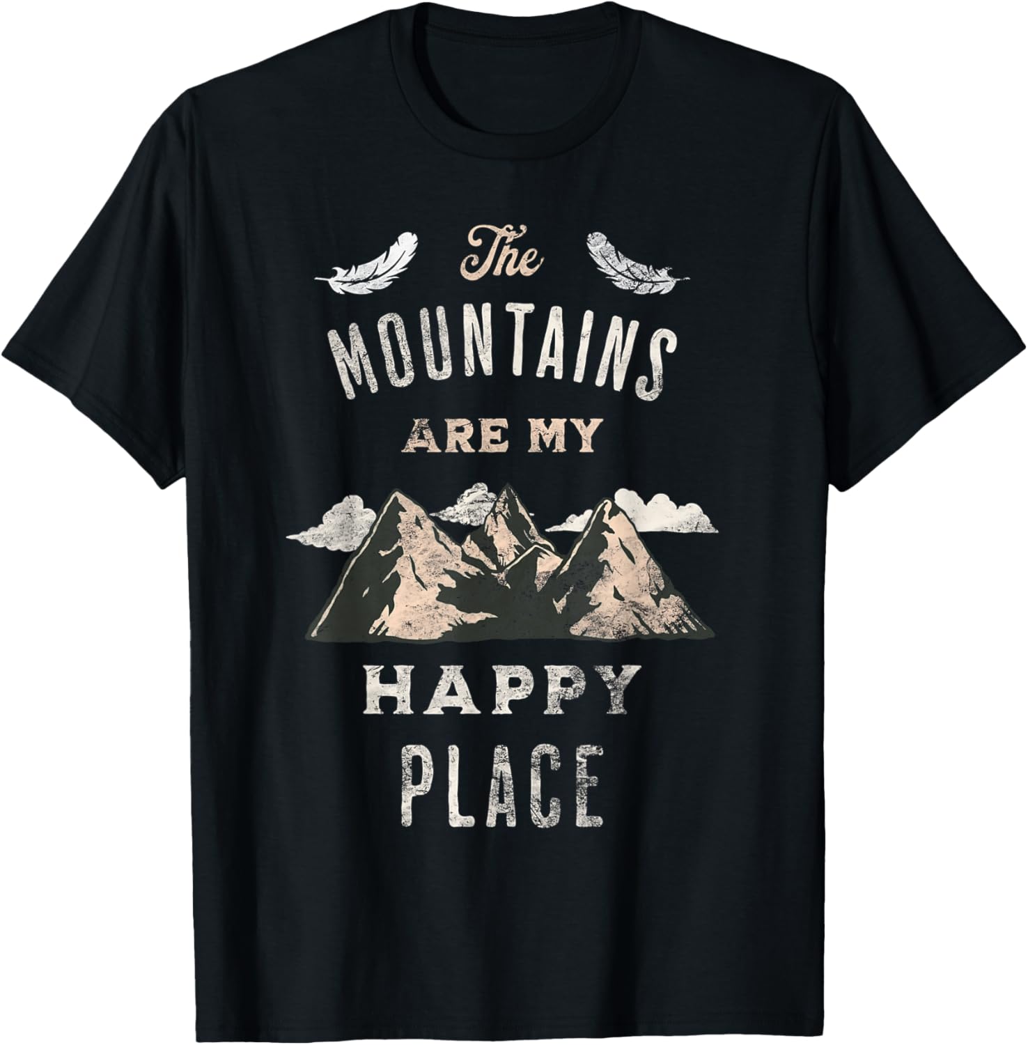 The Mountains Are My Happy Place Outdoor Camping Adventure Apparel | Bestseller Style | Customer Favorite