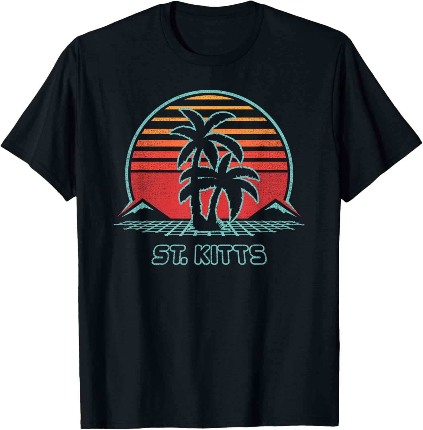 St. Kitts Retro Vintage 80s Style Apparel | Viral Streetwear Style