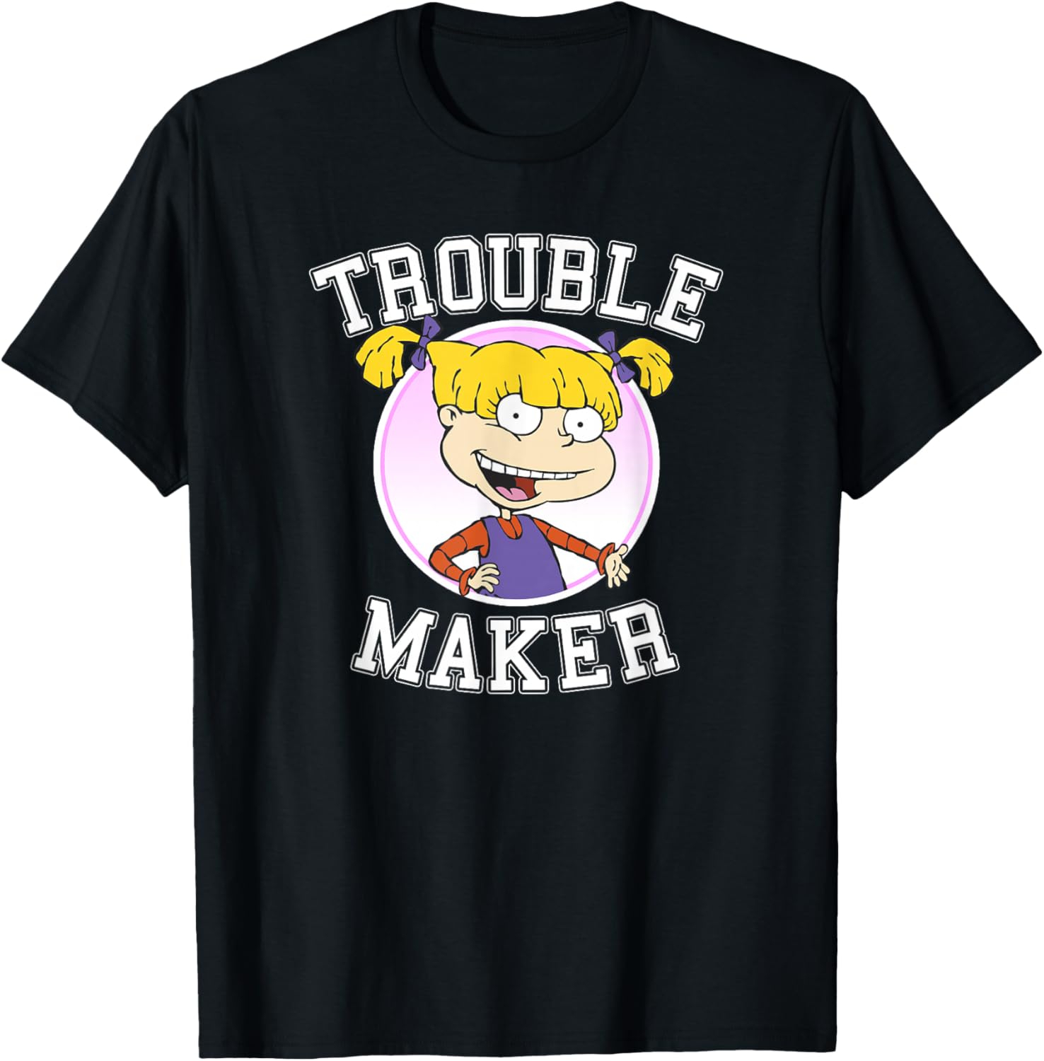 Rugrats Angelica Trouble Maker Collegiate Apparel | US Viral Style | Must-Have Style